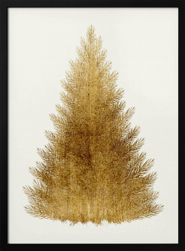 Poster - A Merry Christmas dark wood poster frame