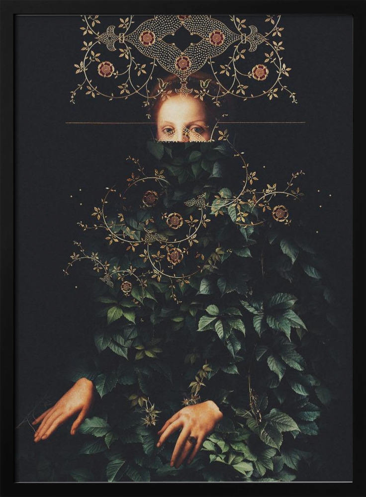 Plakat - Patience II by Frank Moth ramka na plakat z ciemnego drewna