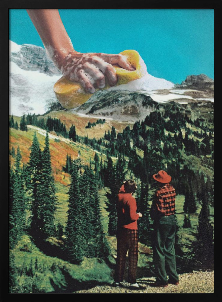 Poster - Rub a Dub Ridge dark wood poster frame