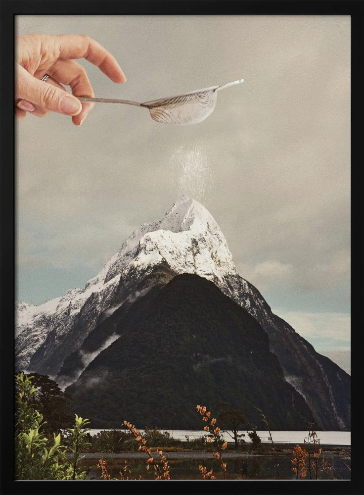 Poster - Sifted Summit M P dark wood poster frame