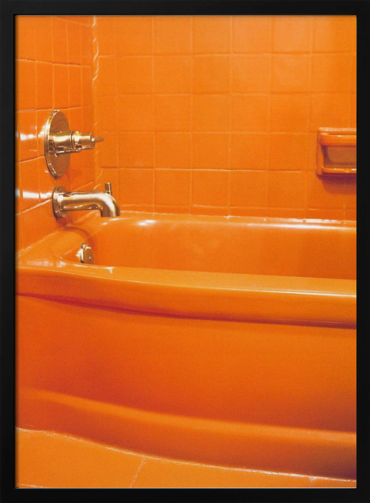 Poster - Orange Tub dark wood poster frame