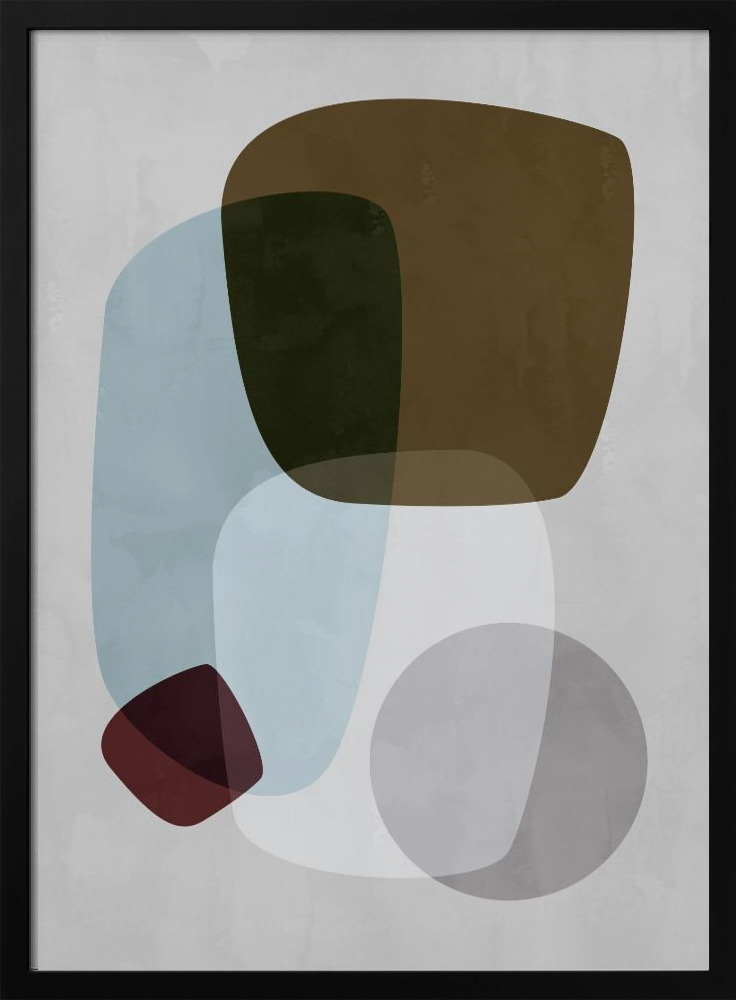 Poster - Graphic 190X dark wood poster frame