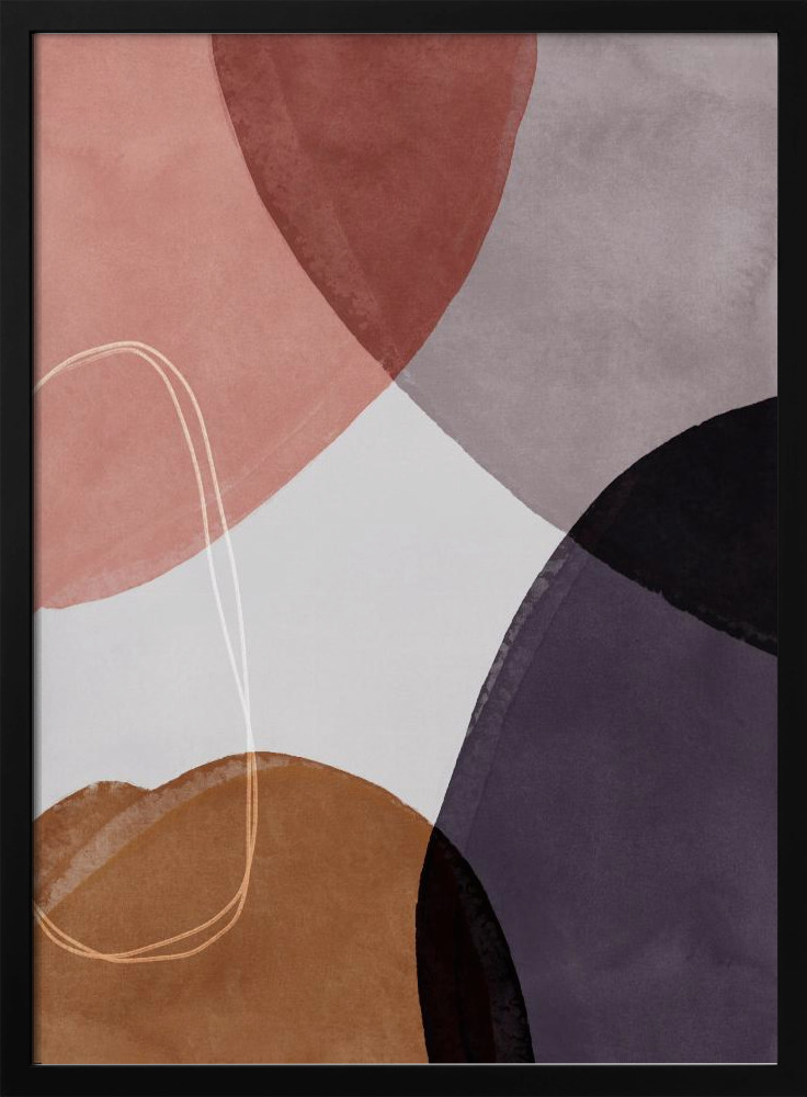 Poster - Graphic 237 posterframe van donker hout