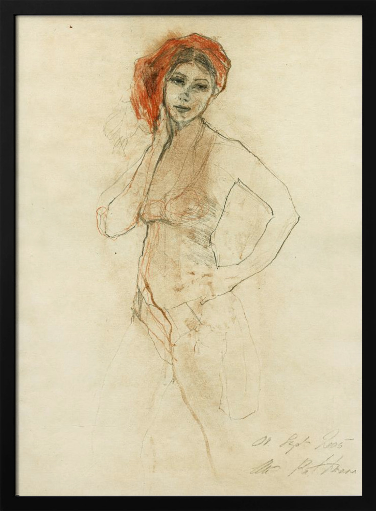 Affiche - Hommage à Ingres XVIII cadre de poster en bois foncé