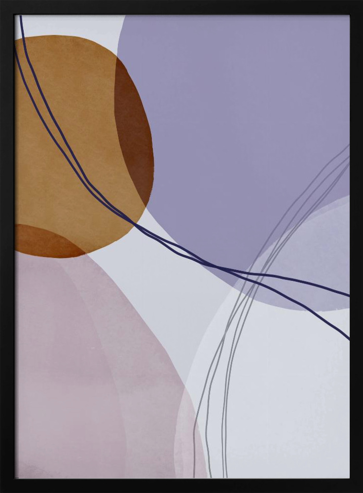 Poster - Graphic 266 posterframe van donker hout