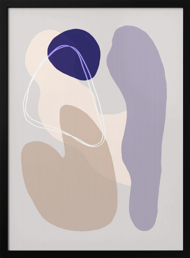 Poster - Graphic 271 posterframe van donker hout