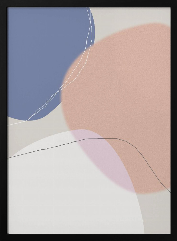 Poster - Graphic 292 posterframe van donker hout