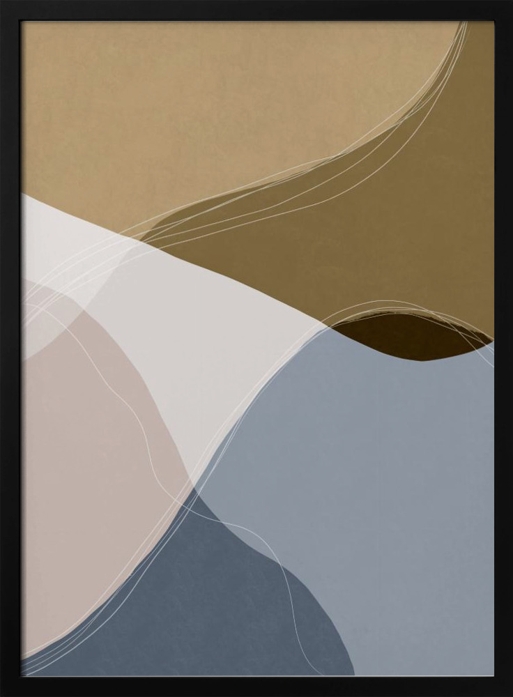 Poster - Graphic 294 posterframe van donker hout