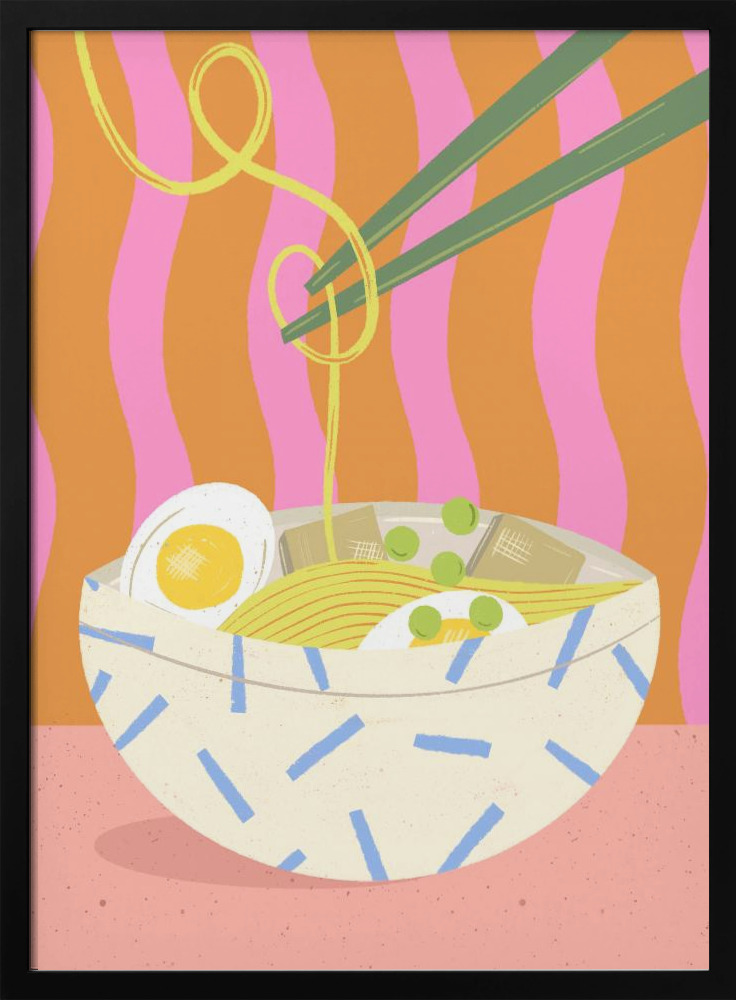 Poster - Ramen dark wood poster frame