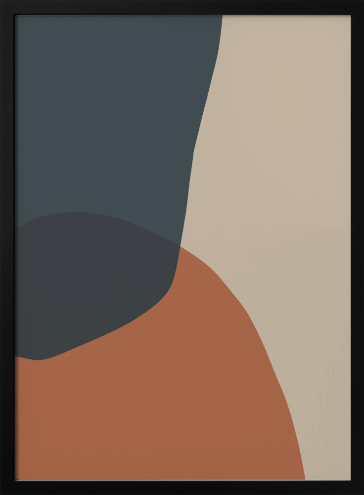 Poster - Samen Yopie dark wood poster frame