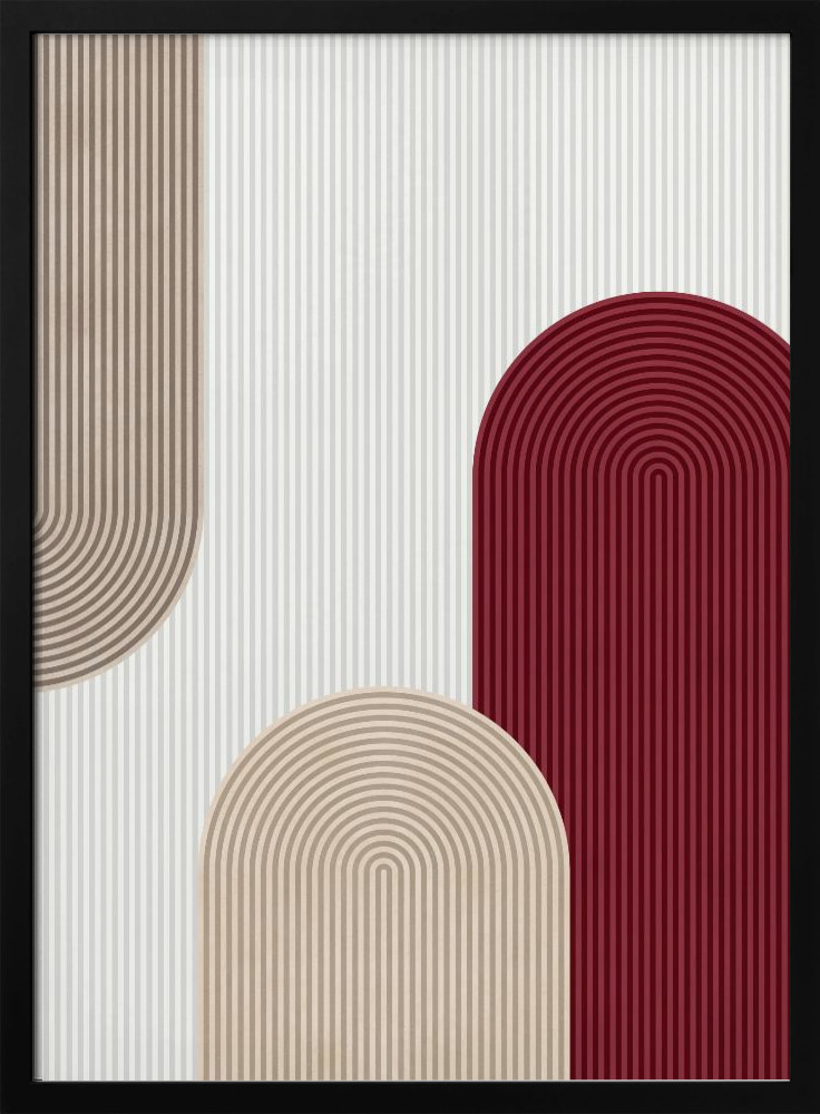 Affiche - Circle composition 2 cadre de poster en bois foncé