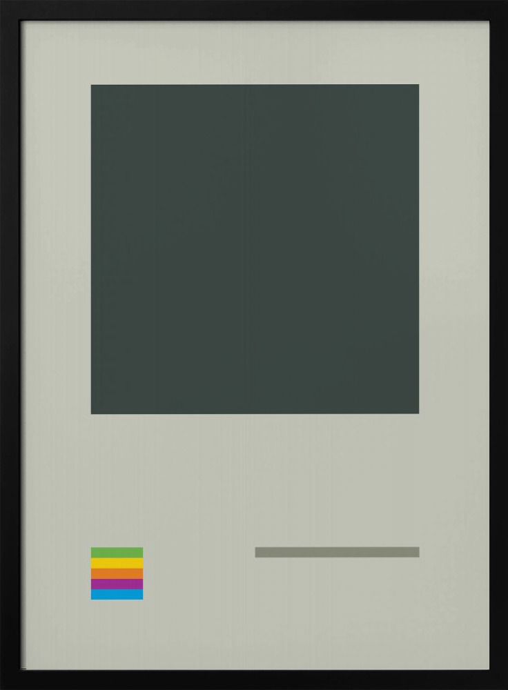 Poster - Abstract 01 dark wood poster frame