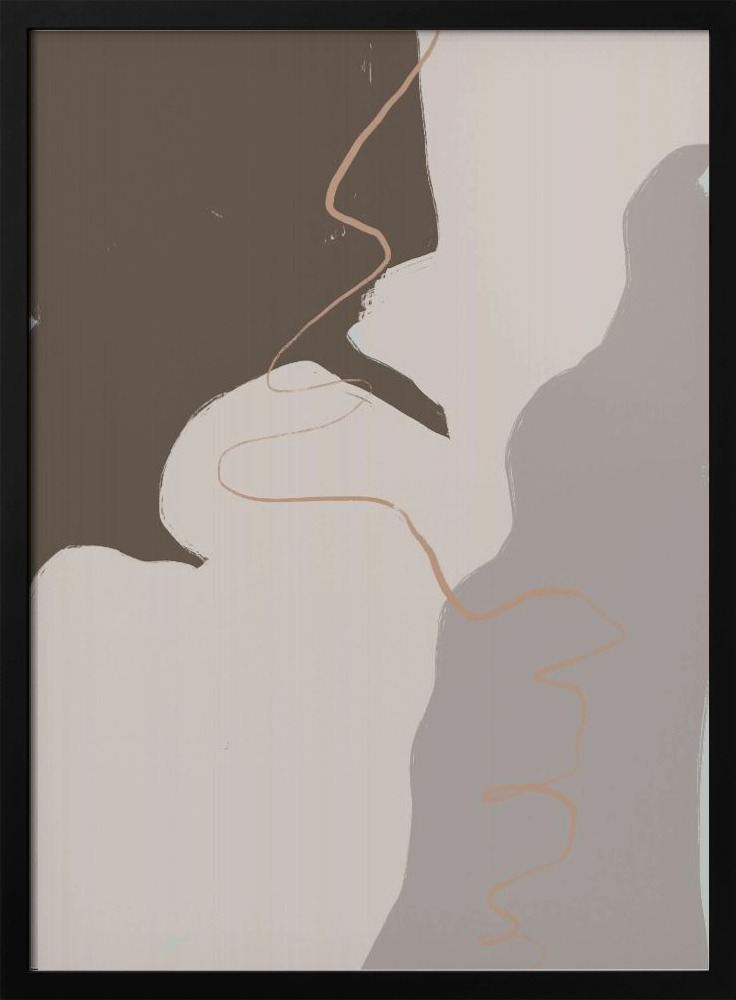 Affiche - Abstract cadre de poster en bois foncé