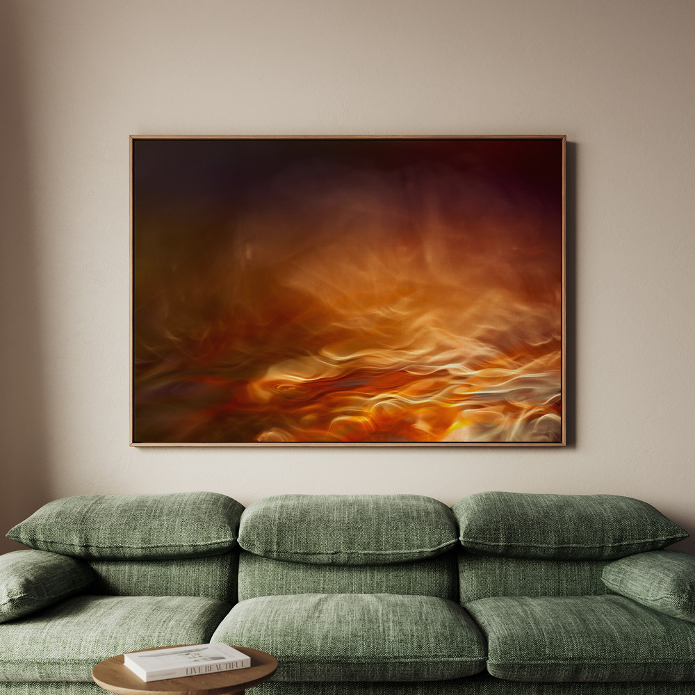Canvastavla Burning water - Tavla - 100x70