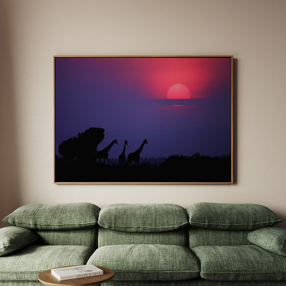 Canvastavla Sunrise in Uganda - Tavla - 100x70