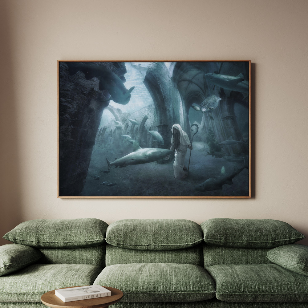 Canvastavla The Sea Shepherd - Tavla - 100x70