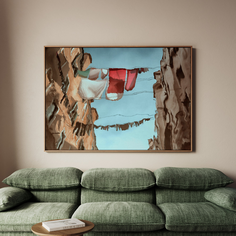 Canvastavla City mirror - Tavla - 70x50