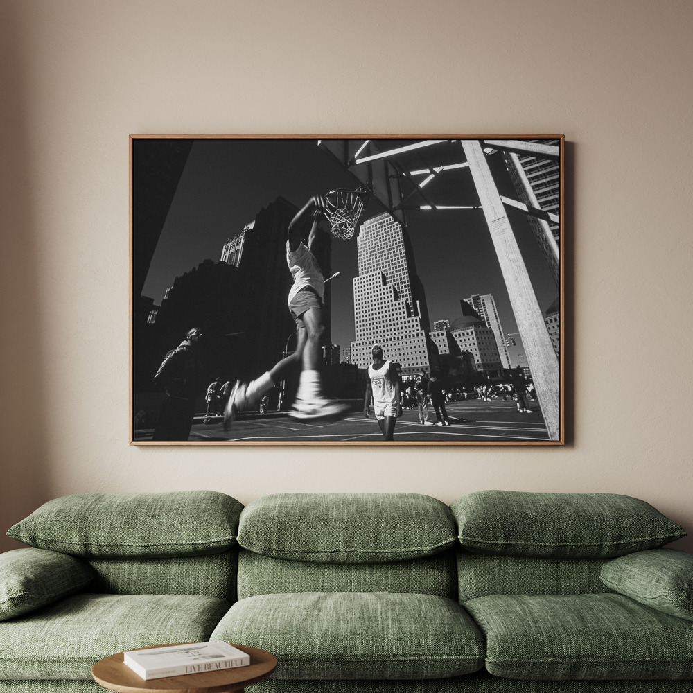 Canvastavla "Dunking" (from the series "Metropolis") - Tavla - 100x70