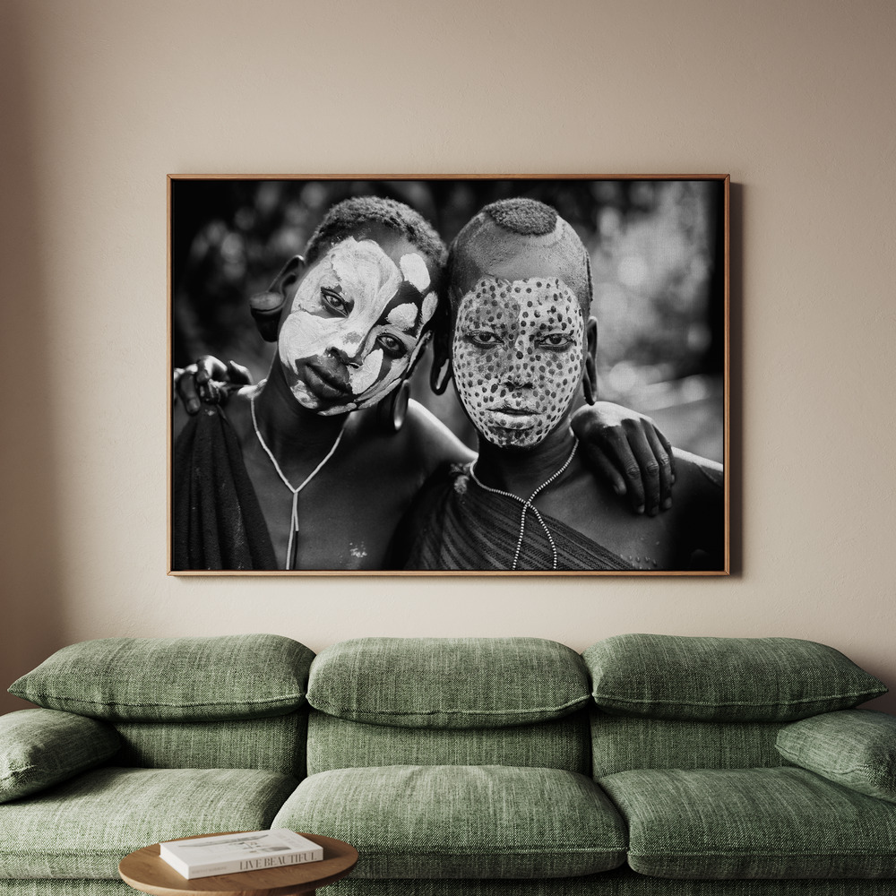 Canvastavla Painted faces - Tavla - 70x50