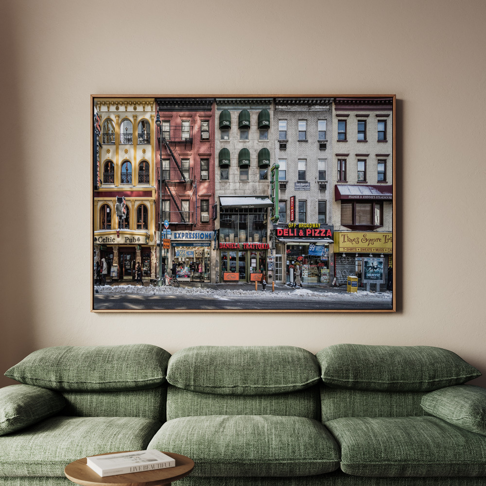 Canvastavla A cold day in NY - Tavla - 100x70