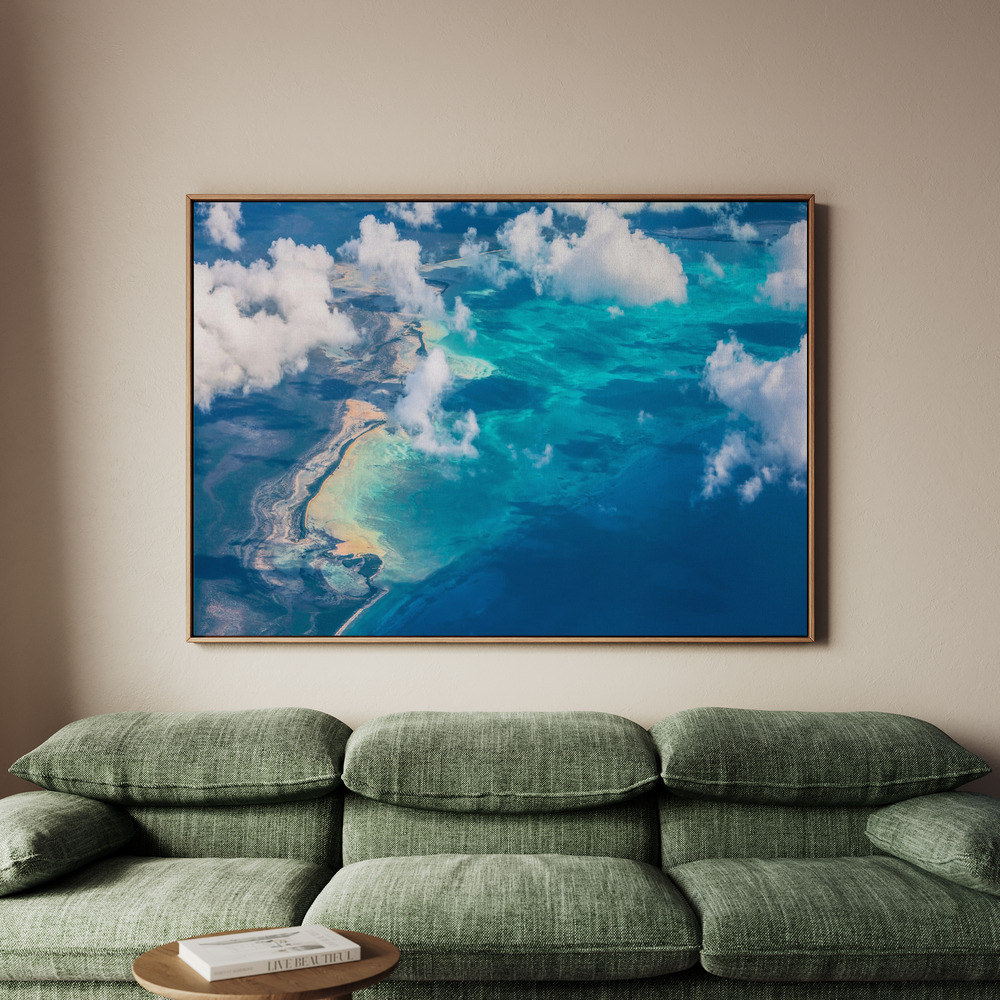 Canvastavla Sand Beach meets ocean - Tavla - 150x100
