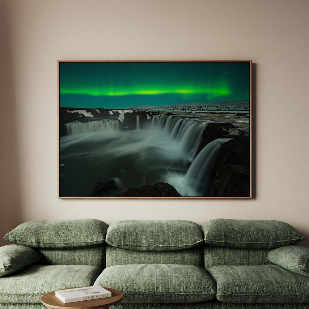 Canvastavla Godafoss - Tavla - 150x100