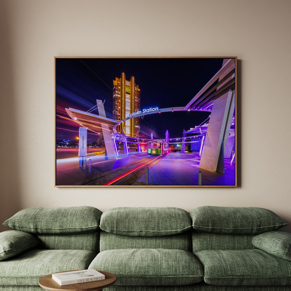 Canvastavla Uptown Dallas - Tavla - 100x70