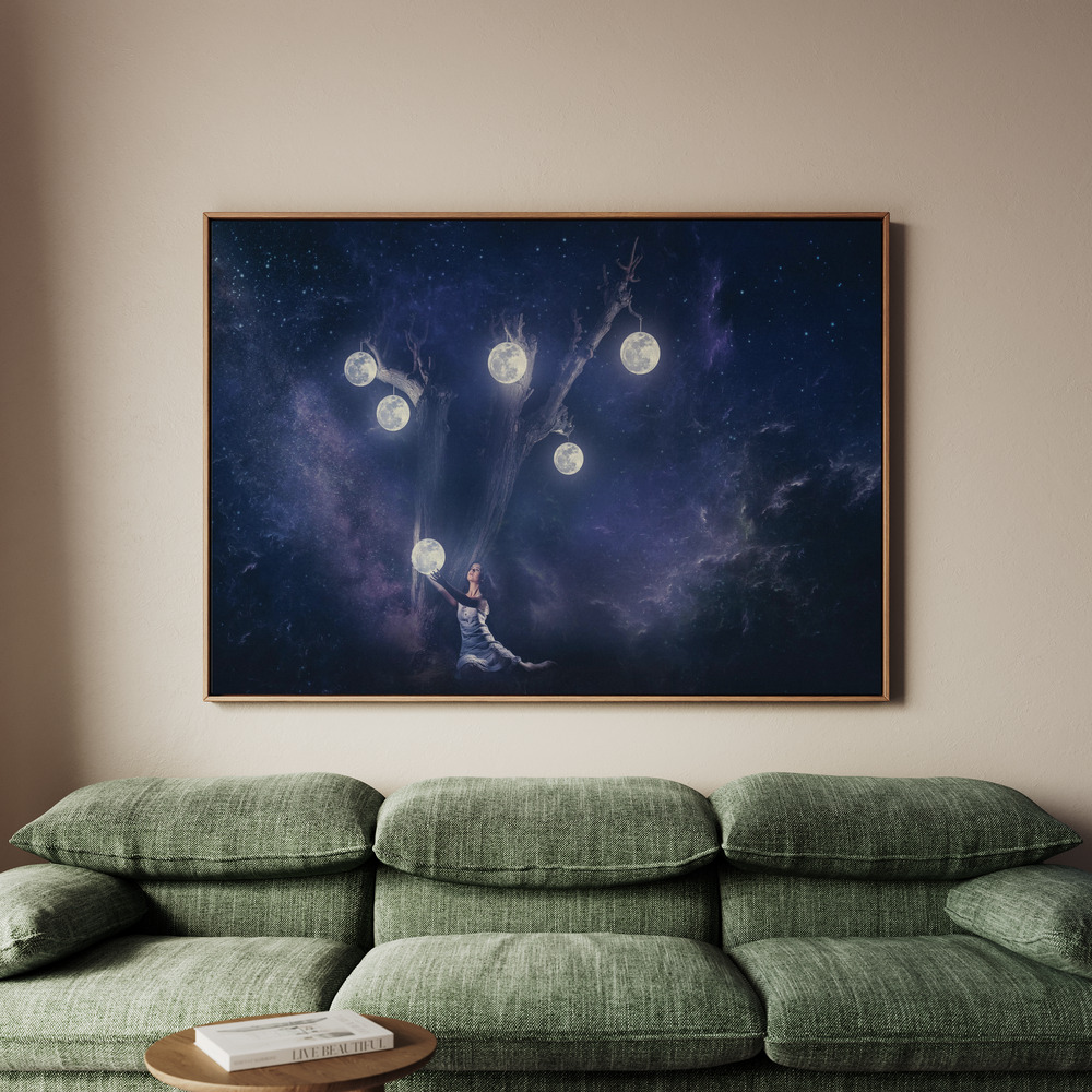 Canvastavla Planet holder - Tavla - 70x50