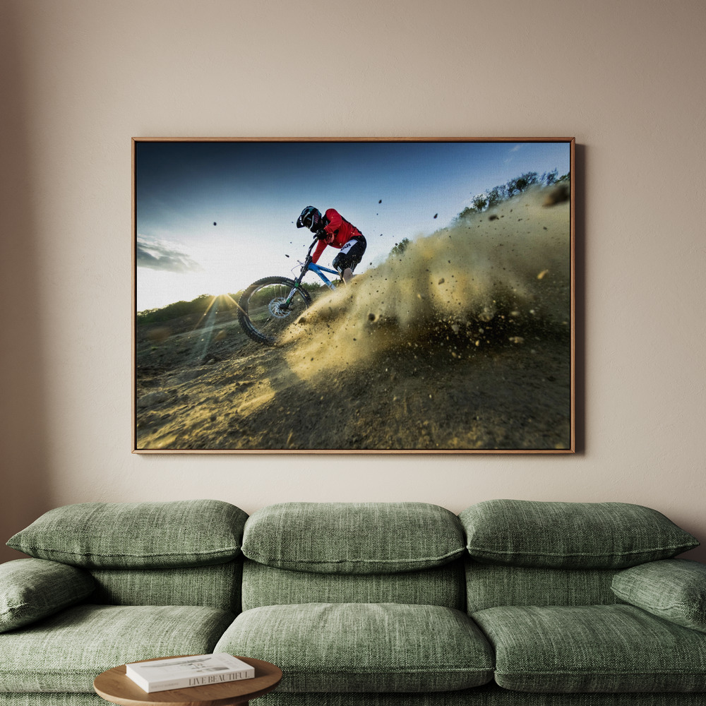 Canvastavla Downhill - Tavla - 150x100