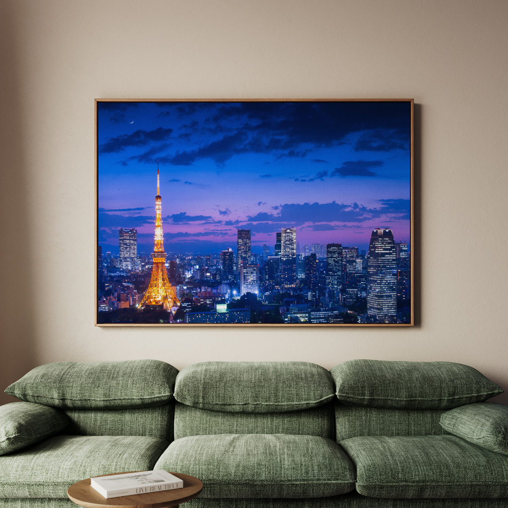 Canvastavla Tokyo night view - Tavla - 100x70