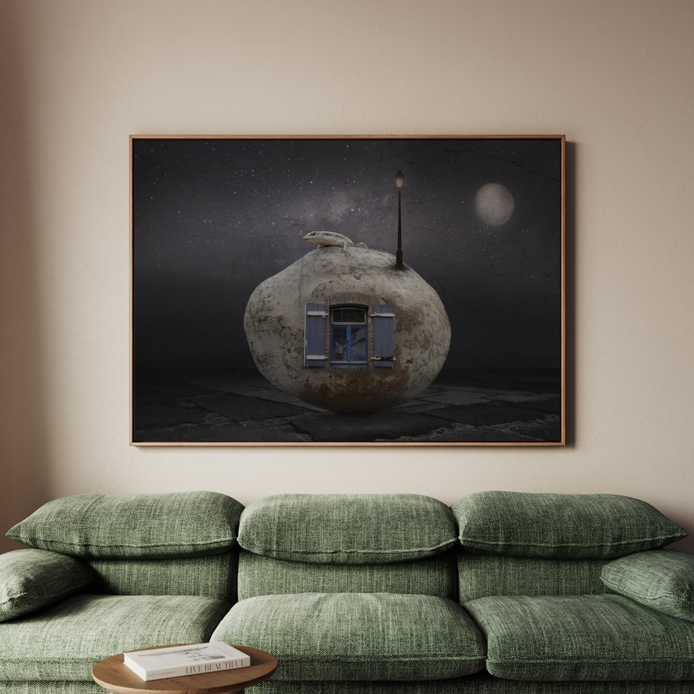 Canvastavla Stone house - Tavla - 150x100