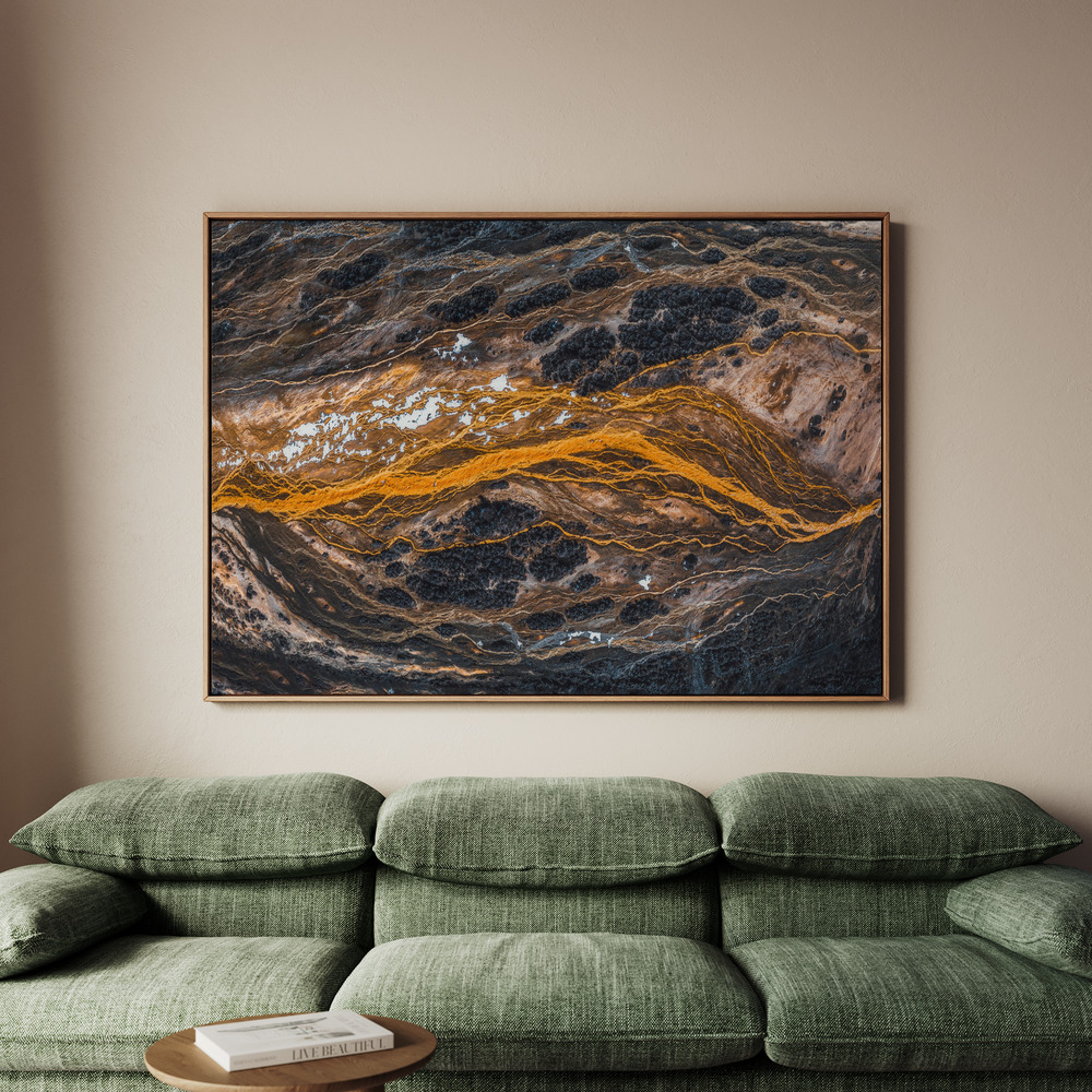 Canvastavla The pulse of the earth - Tavla - 100x70