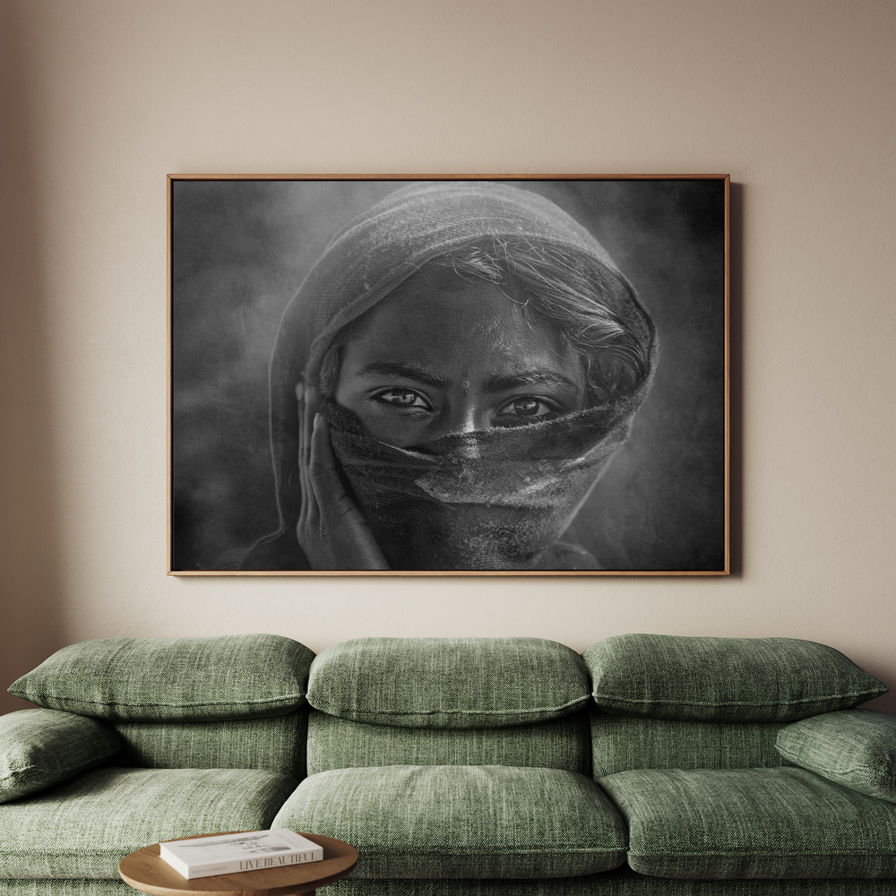 Canvastavla Tribal girl - Tavla - 100x70
