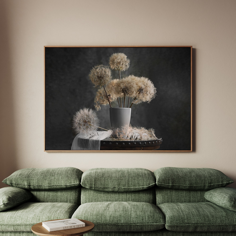 Canvastavla Dandelion Seed Pod - Tavla - 70x50