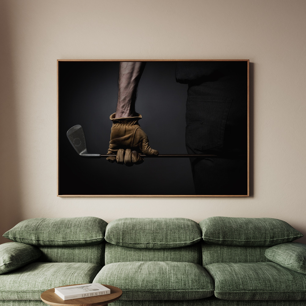 Canvastavla Yellow glove - Tavla - 150x100