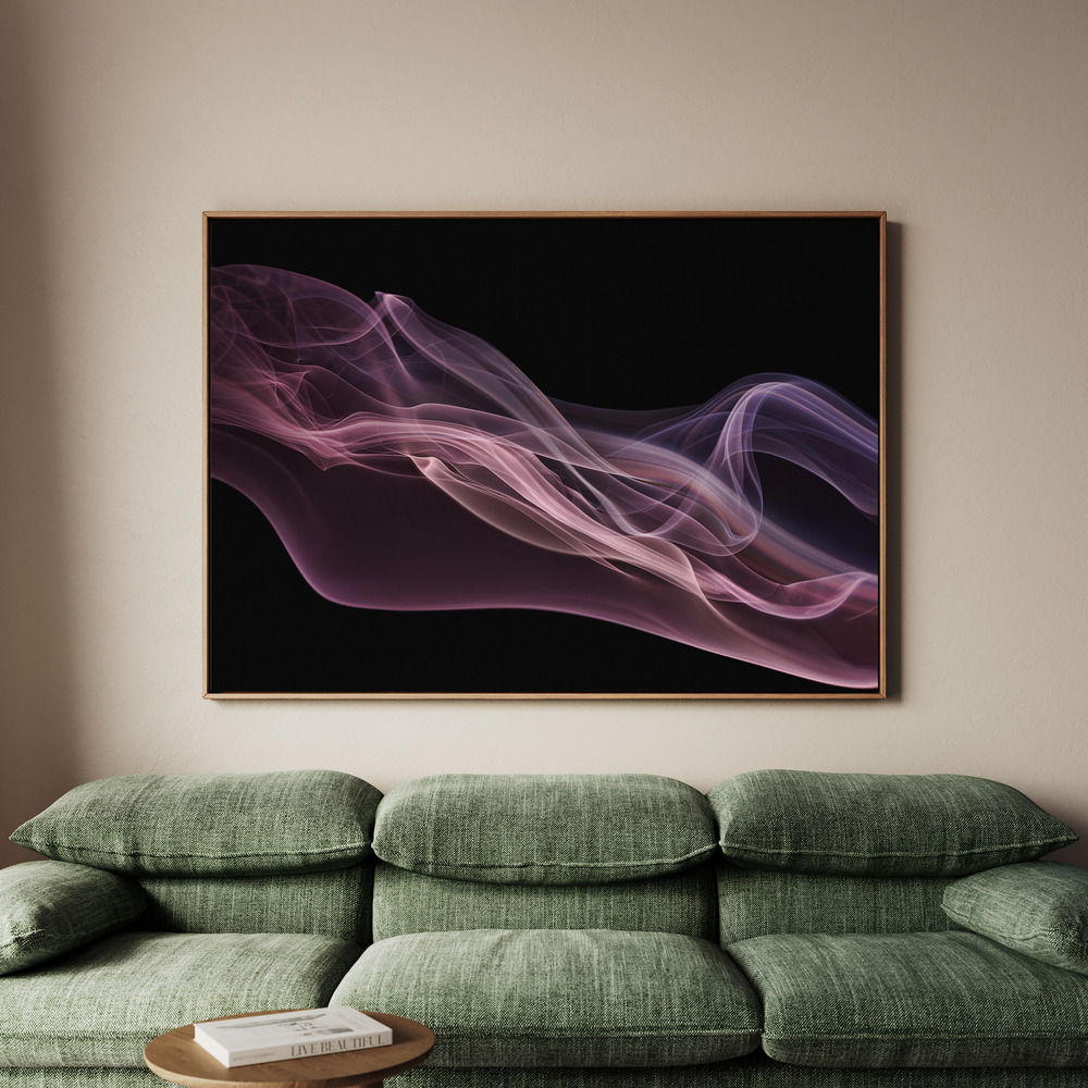 Canvastavla Floating purple in pink - Tavla - 70x50