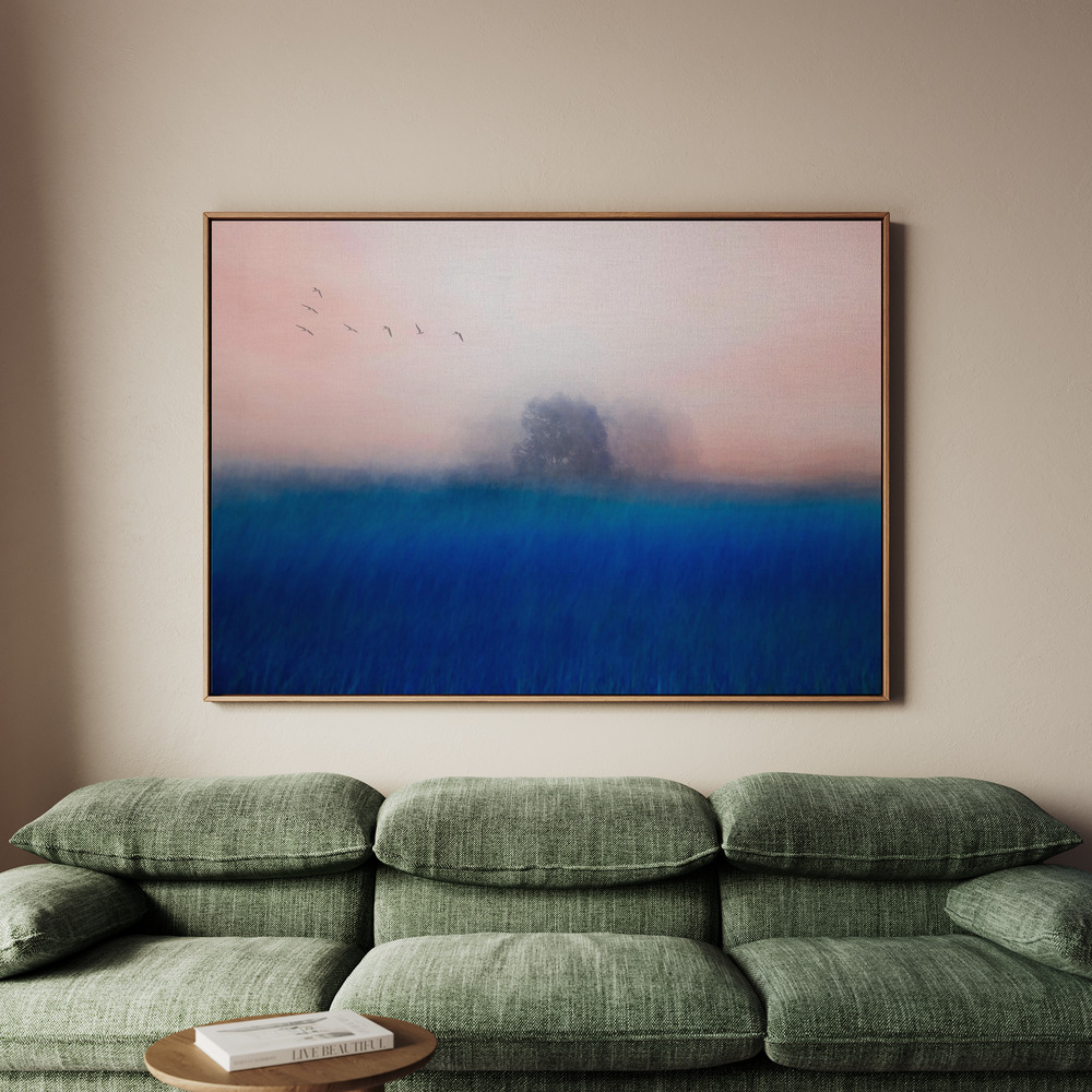 Canvastavla The Tree on the Blue - Tavla - 100x70