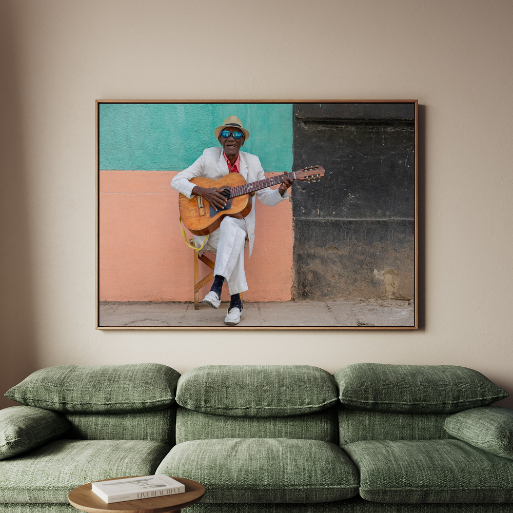 Canvastavla Cuban guitarist - Tavla - 150x100