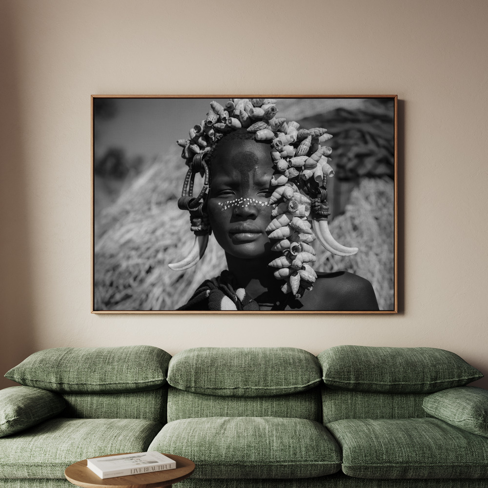 Canvastavla Sweety Mursi Girl - Tavla - 100x70