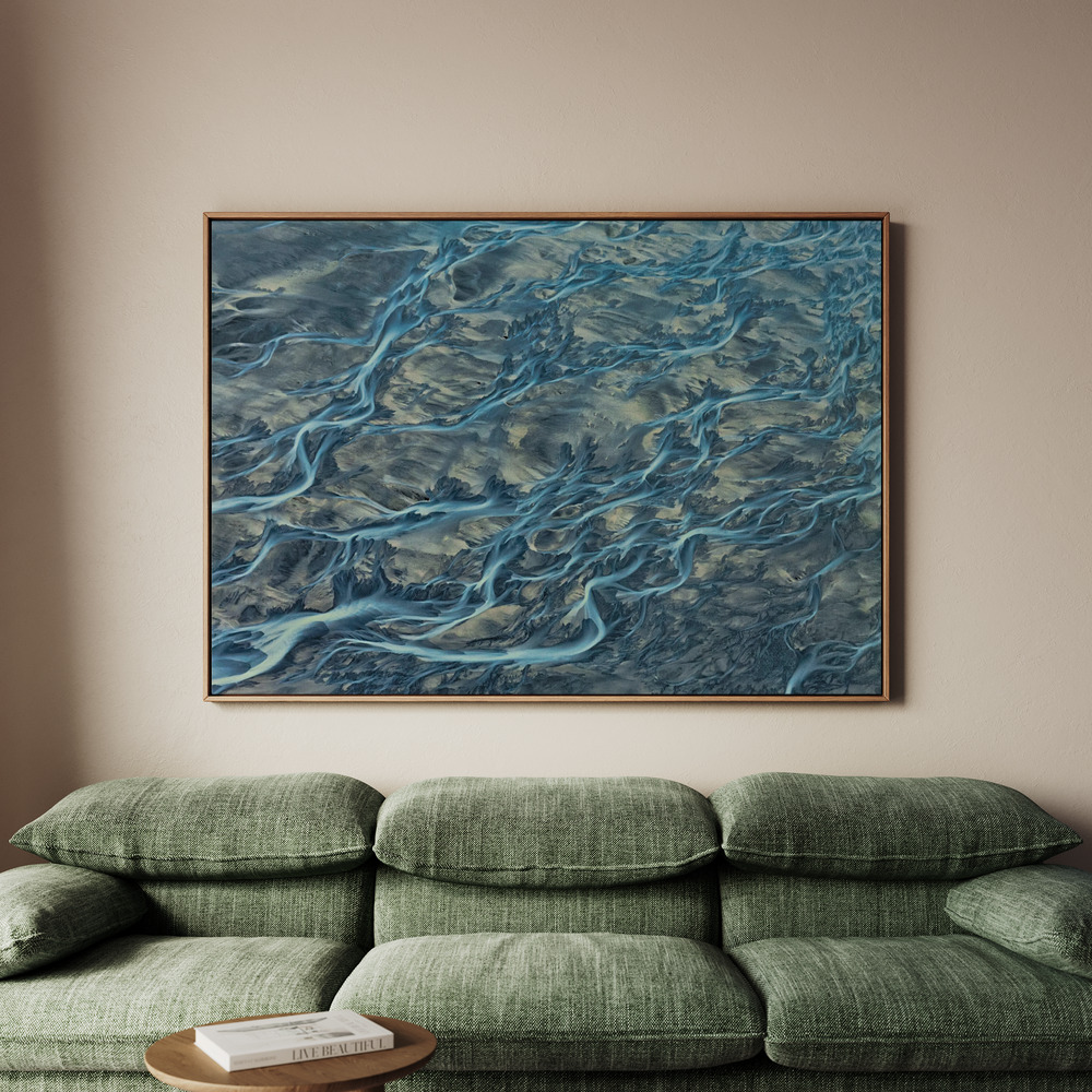 Canvastavla #3 Veins of the Earth - Tavla - 100x70