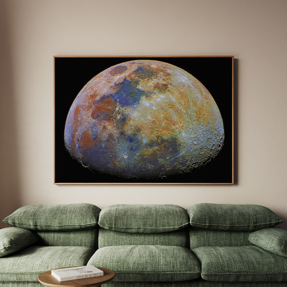 Canvastavla Mineral Moon - Tavla - 100x70
