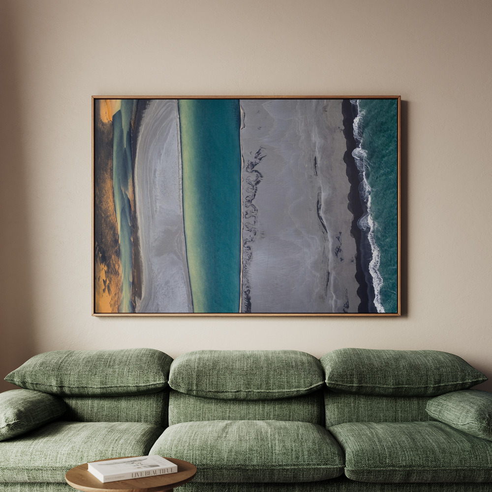 Canvastavla Icelandic coastline - Tavla - 100x70
