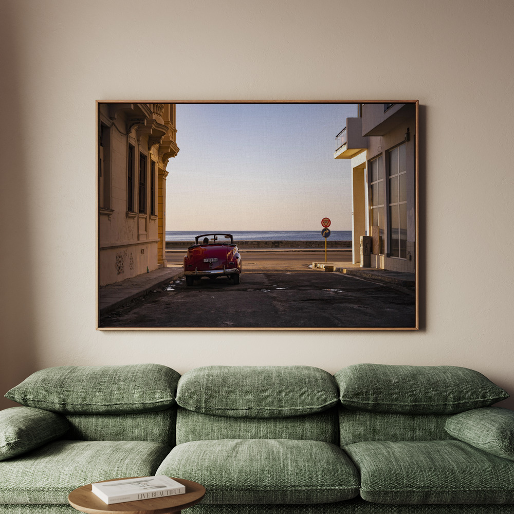 Canvastavla Watching the sun set - Havana - Tavla - 100x70