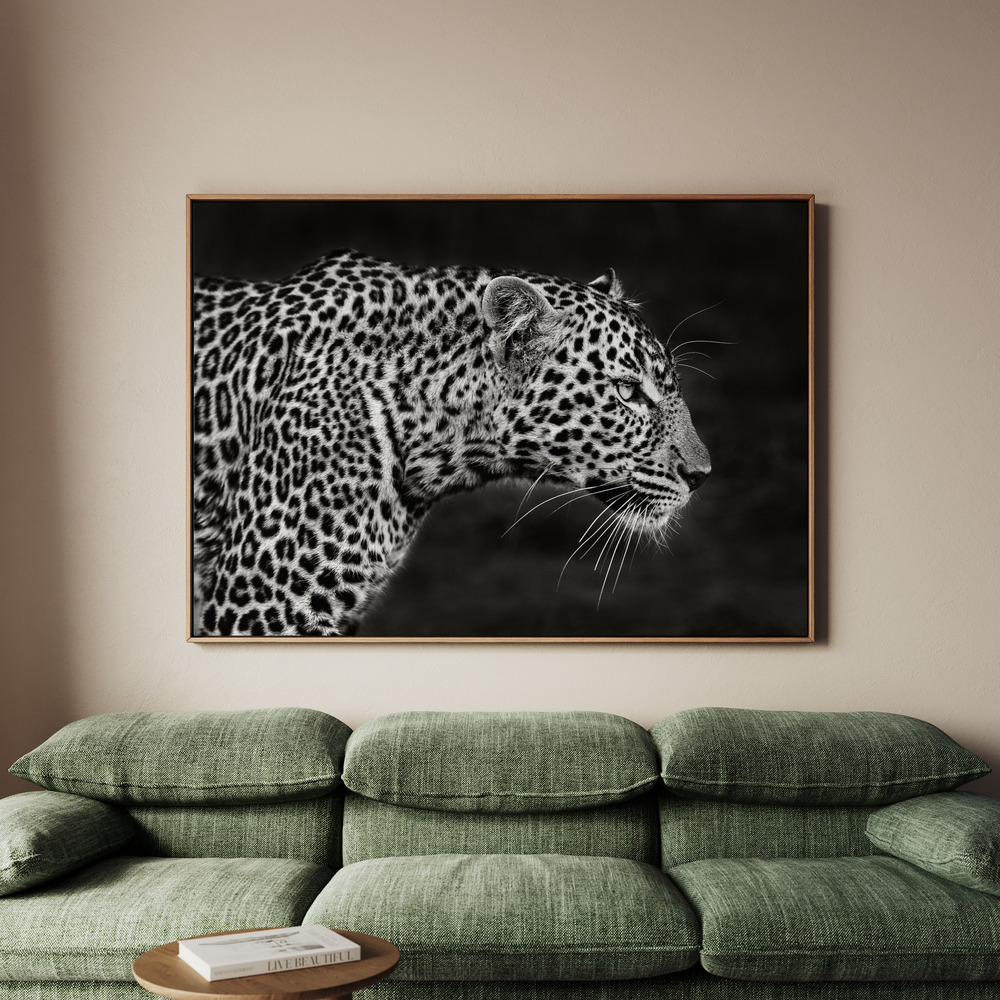 Canvastavla Leopard Close Up - Tavla - 100x70