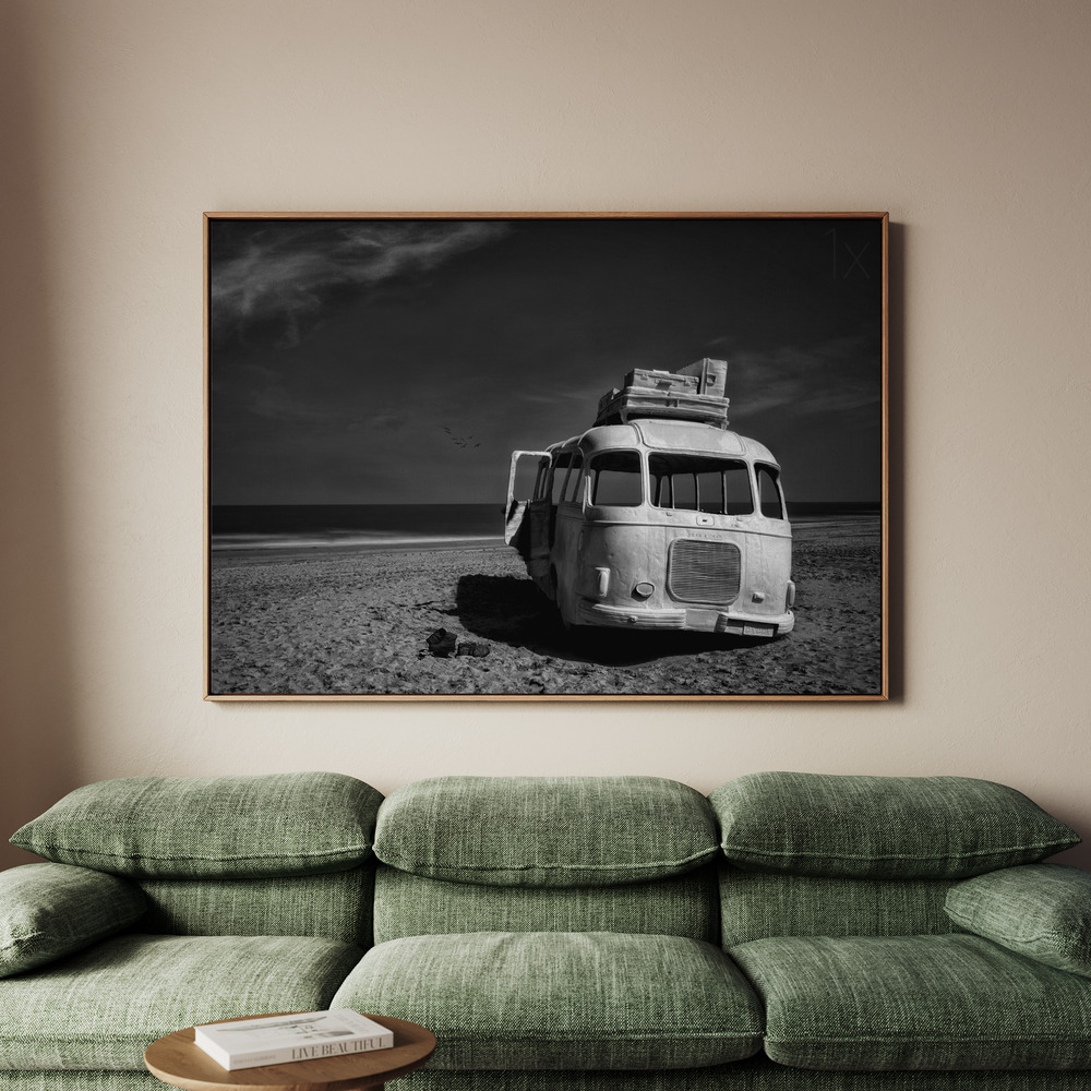 Canvastavla Beached Bus - Tavla - 100x70