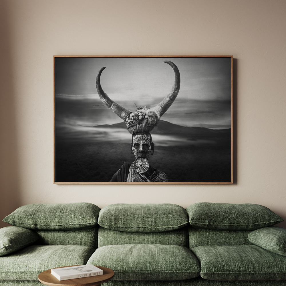 Canvastavla Horns Mursi - Tavla - 100x70