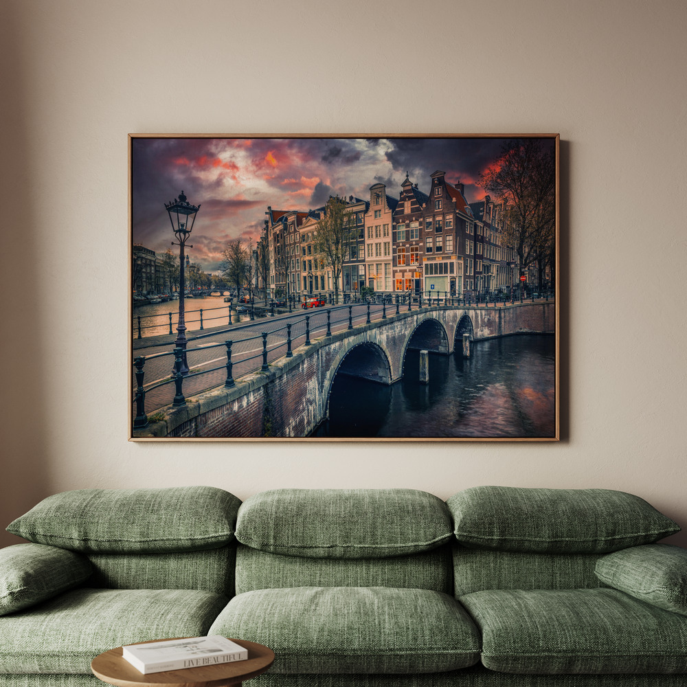 Canvastavla Amsterdam - Tavla - 100x70