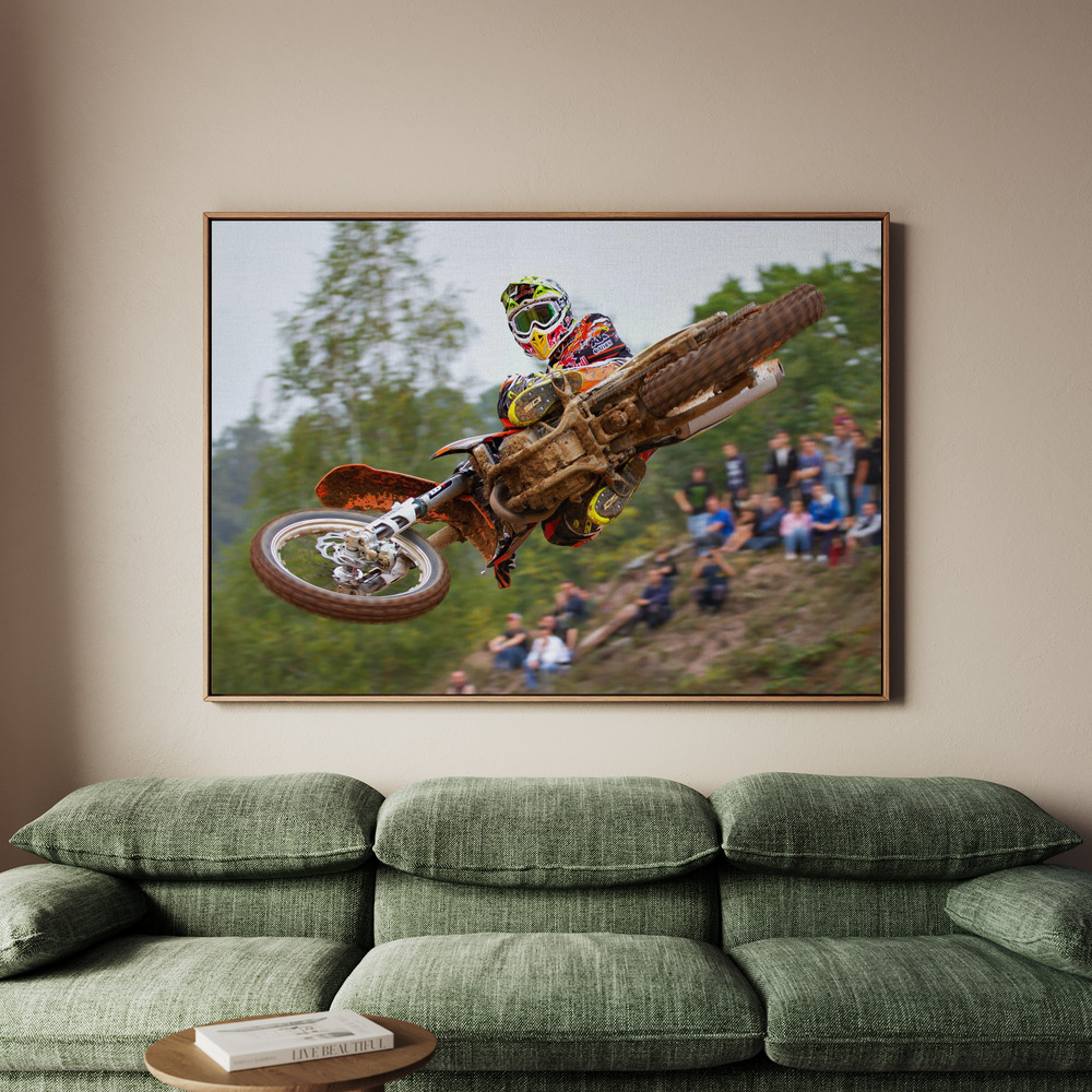 Canvastavla Tony Cairoli Whip Look - Maggiora MX Opening - Tavla - 150x100