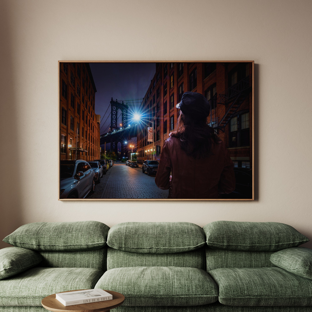 Canvastavla Manhattan bridge - Tavla - 100x70
