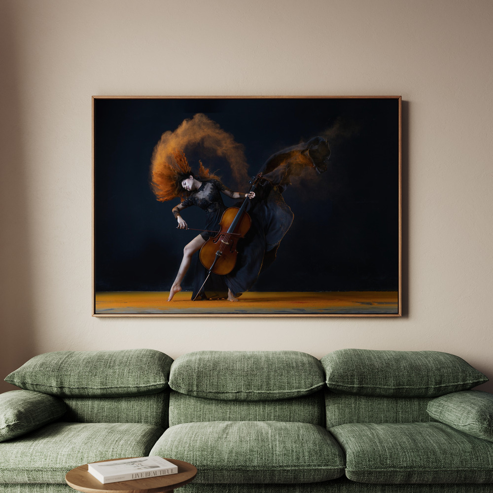 Canvastavla The color of my music - Tavla - 150x100